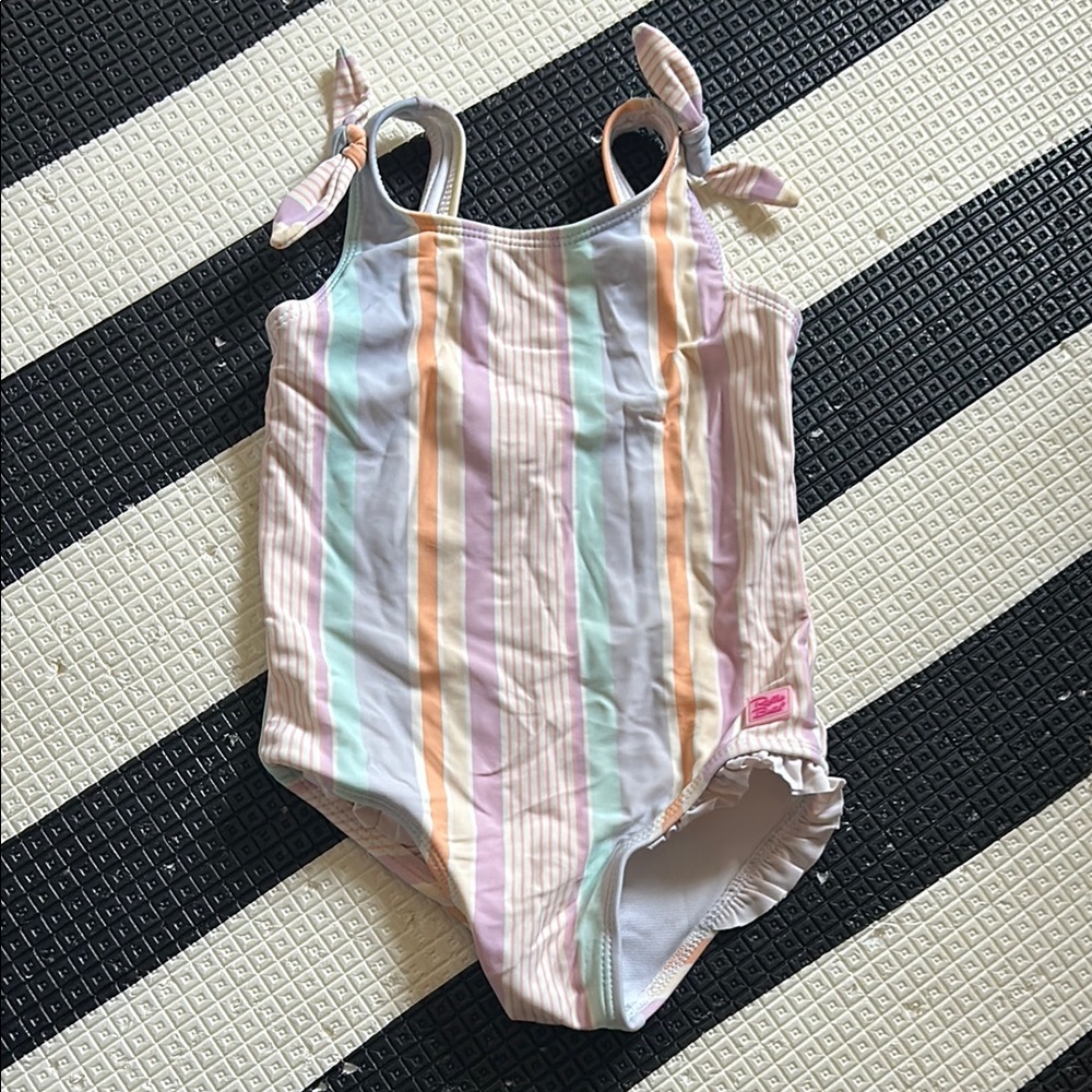 Striped Multicolor One-Piece Swimsuit